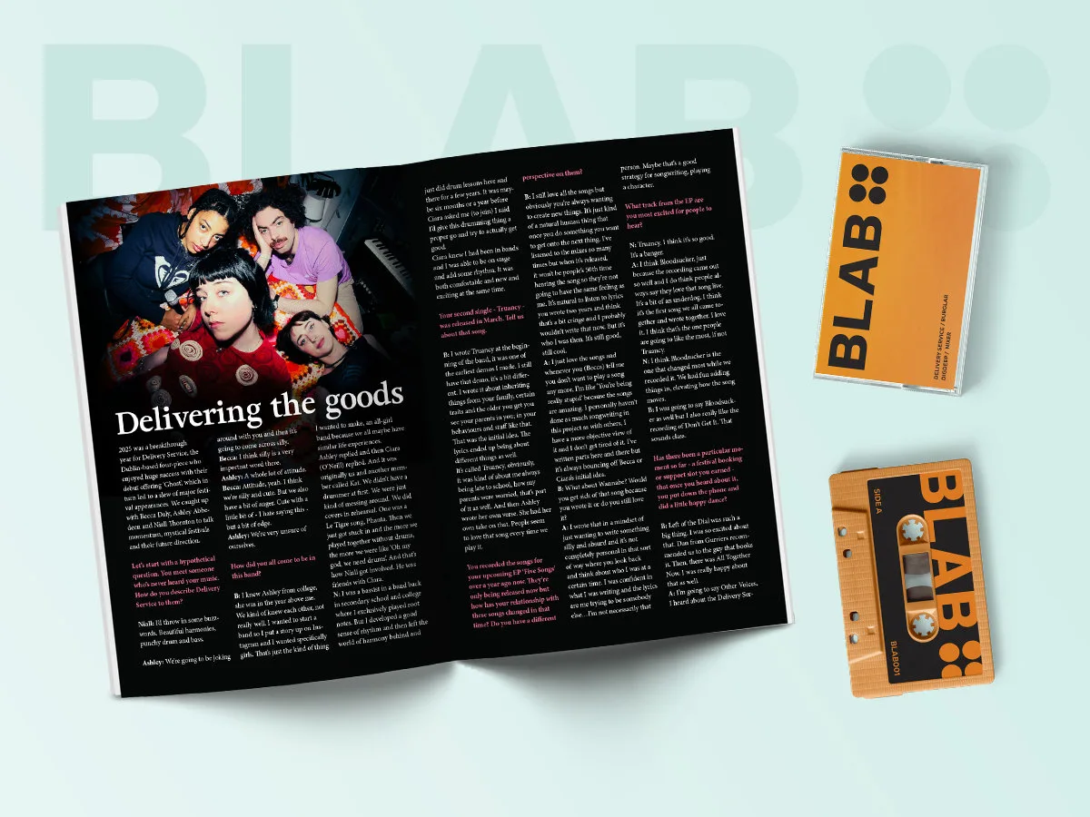 BLAB is a new Irish magazine, cassette and live gig quarterly kicking off this month