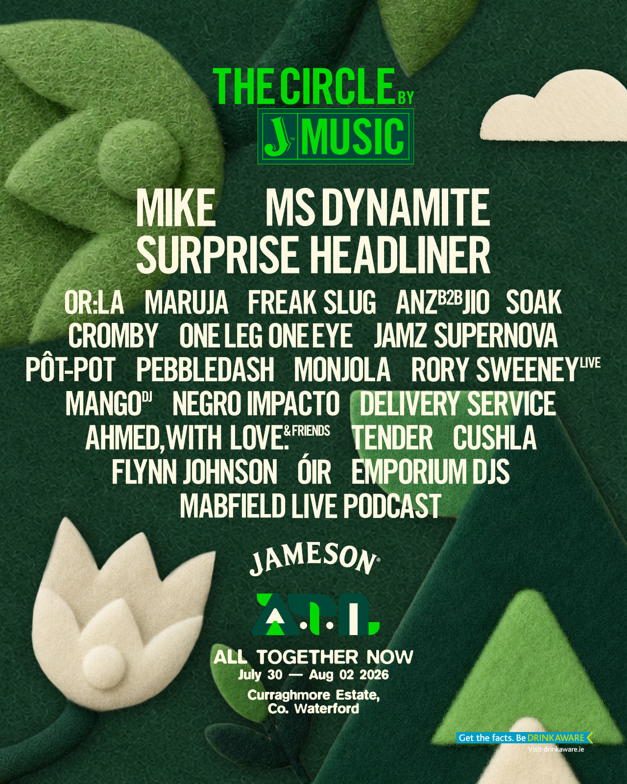 The Circle By Jameson Music At All Together Now 2026 Announces Lineup Featuring Mike, Ms Dynamite, Soak And More 10