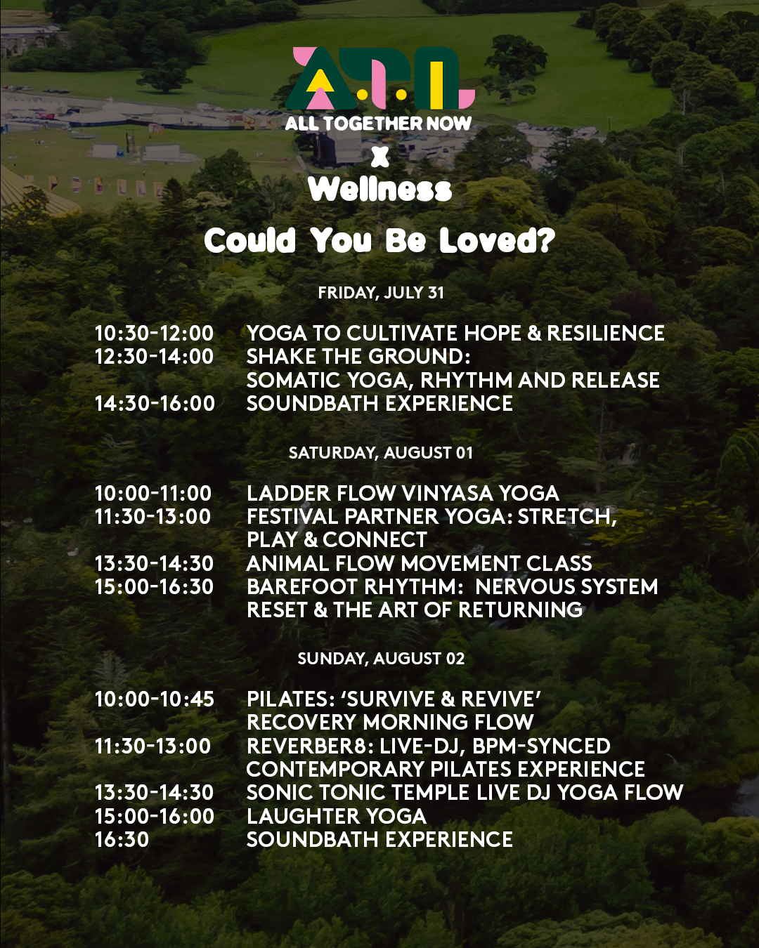 All Together Now Add New Acts, Festival App, Arcadia'S Afterburner And Wellness Programme 11