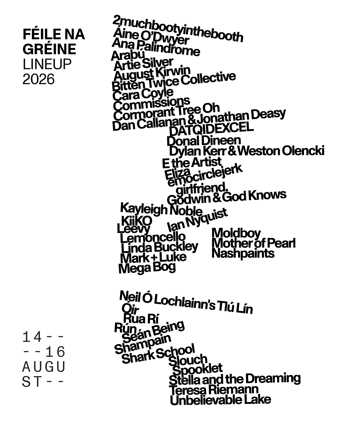 Féile Na Gréine Reveals 2026 Lineup 11
