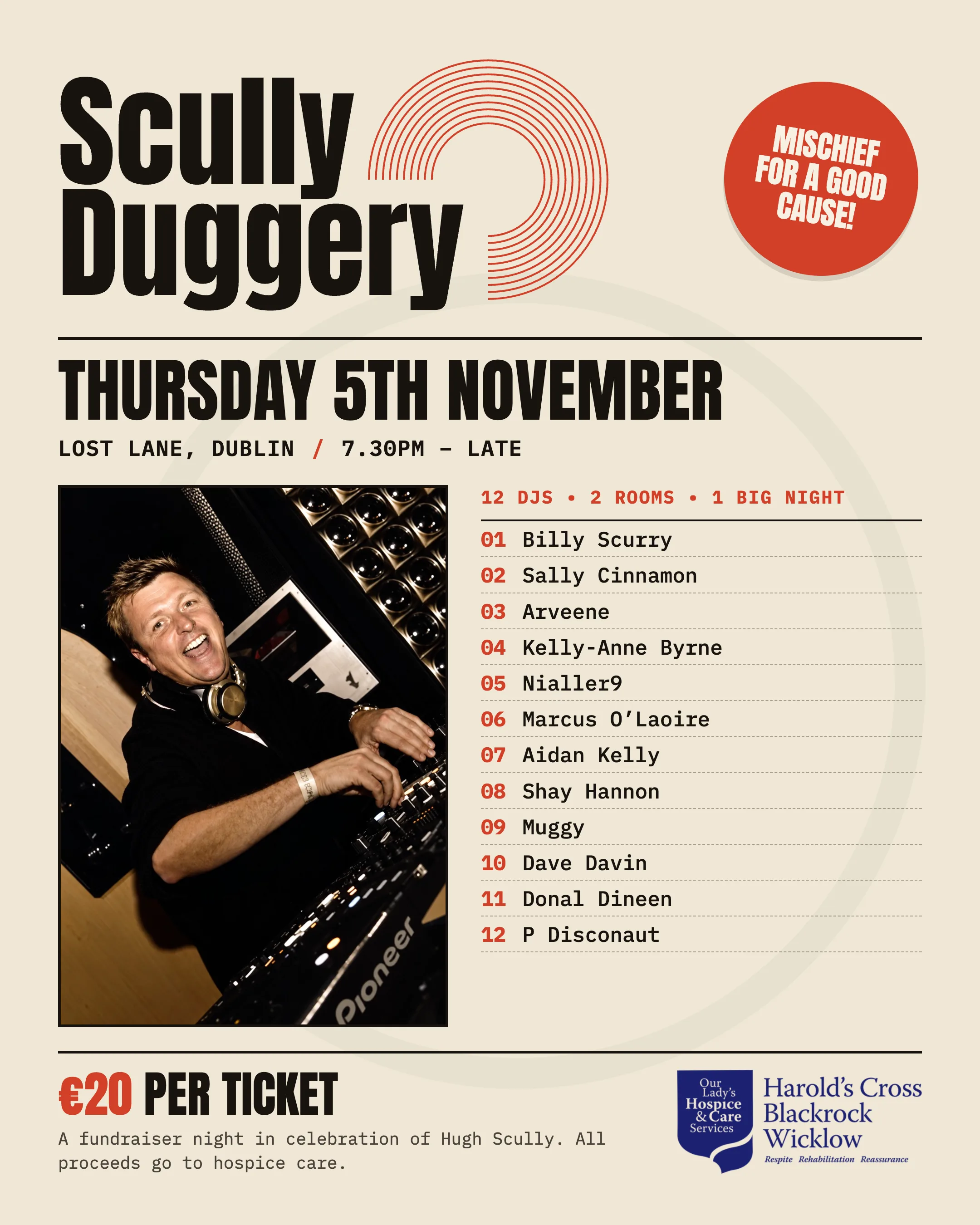 Dublin Music Heads Host A Fundraiser In Memory Of Hugh Scully At Lost Lane This November 5Th 11